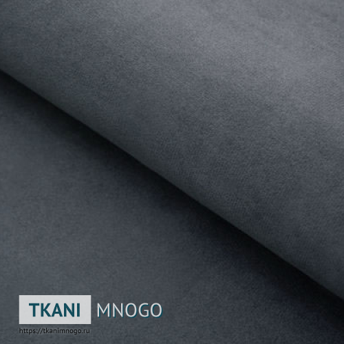 Фото внешнего вида велюра “84” (однотонный серый)