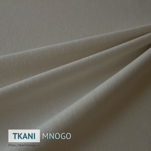 Фото материала велюра “005” (однотонный серый, бежевый)