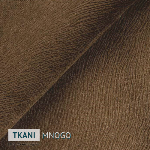 Фото ткани велюра “08” [Форест/Forest-08](узор коричневый)